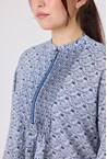 SONNET ZIP BLOUSE - blue porto